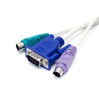 Интерфейсный кабель, Для KVM Свичей 3 в 1 VGA+PS/2+PS/2