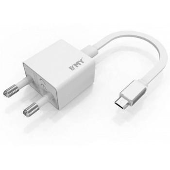 Сетевое зарядное устройство EMY MY-222 MicroUSB