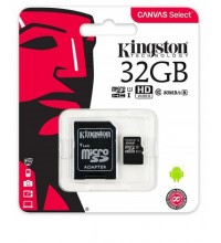 Карта памяти Kingston 32GB microSDXC Canvas Select 80R CL10 UHS-I