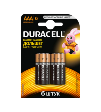 Батарейка DURACELL Basic LR03-6BL AAA уп. 6шт