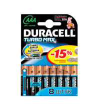 Батарейка DURACELL Turbo LR03-8BL AAA уп. 8шт