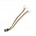 Переходник, Molex 4 pin (old power) x 2 шт. на 8 pin Video Card Power (0.20 м)