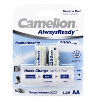 Аккумулятор CAMELION AlwaysReady Rechargeable, NH-AA2300ARBP2, AA, 1.2V, 2300 mAh, 2 шт., Блистер