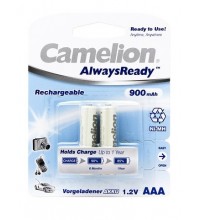 Аккумулятор CAMELION AlwaysReady Rechargeable, NH-AAA900ARBP2, AAA, 1.2V, 900 mAh, 2 шт., Блистер