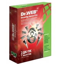 Dr. Web® Security Space PRO 9.0 на 1 год на 2 ПК