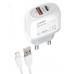 Сетевое зарядное устройство LDNIO A2316C-EU (USB A - USB-TypeC), PD + QC 3.0, 20W