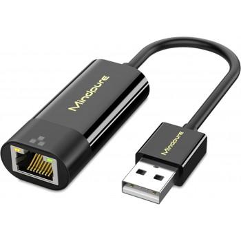 Сетевая карта USB2.0- LAN `Mindpure` UR001, LX10386, 100Mbps