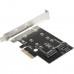 Адаптер для подключения M.2 SSD (M Key) + M.2 SSD (B Key) в PCI-E x4