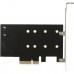 Адаптер для подключения M.2 SSD (M Key) + M.2 SSD (B Key) в PCI-E x4