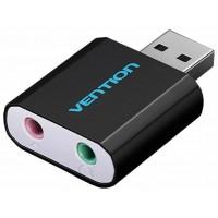 Звуковая карта USB `Vention` VAB-S17-B, 2.1, микроф/наушник