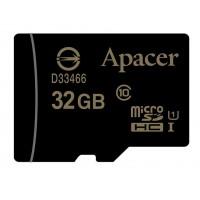 Карта памяти MicroSDHC Apacer AP32GMCSH10U1-R, 32GB, с адаптером SD