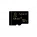 Карта памяти Apacer AP64GMCSX10U1-R, MicroSDXC, 64GB, адаптер SD