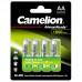 Аккумулятор CAMELION AlwaysReady Rechargeable, NH-AA1000ARBP4, AA, 1.2V, 1000 mAh, 4 шт., Блистер
