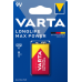 Батарейка, VARTA, 6LR61-BP1 E-Block, Longlife, 9V, 1 шт., Блистер