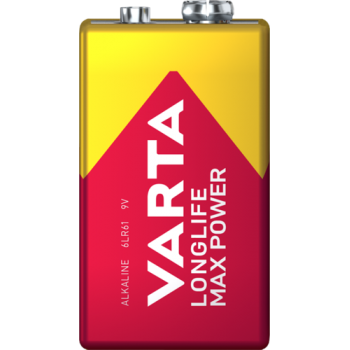 Батарейка, VARTA, 6LR61-BP1 E-Block, Longlife, 9V, 1 шт., Блистер