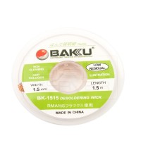 Лента-оплетка для удаления припоя BAKU BK-1515, (Ш)1.5mm, (Д)1.5m
