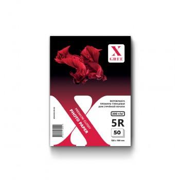 53W200-5R-50 Фотобумага для струйной печати X-GREE Глянцевая Premium 5R*130x180мм/50л/200г NEW (40)