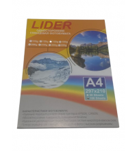 Фотобумага LIDER Глянцевая A4 100л 300 г