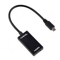 Кабель-адаптер MHL microUSB BM - HDMI F + microUSB BF