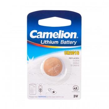 Батарейка, CAMELION, Lithium Battery, CR2016-BP1, CR2016, 3V, 220 mAh, (штучный)
