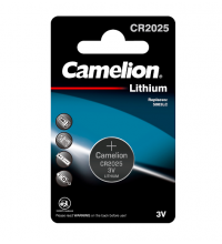 Батарейка CAMELION CR2025-BP1, Lithium, 3V, 160 mAh