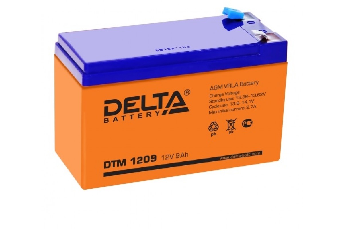  батарея Delta DTM 1209 (12V / 9Ah)  в Атырау .