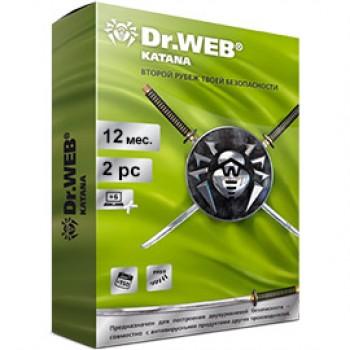 Dr.Web Katana - продление 12 мес, 2 ПК