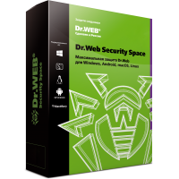 Dr.Web Security Space, КЗ, продление на 24 мес., 2 лиц