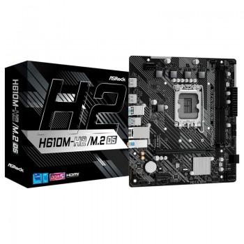 Материнская плата ASRock H610M-H2/M.2 LGA1700 2xDDR4 4xSATA 1xUM.2 2xHDMI 1xPS/2 2xUSB3.2 4 x USB 2.