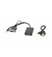 Переходник iLan HDMI (m) 24+1 - VGA (f) - 3.5 audio + Питание