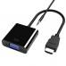 Адаптер HDMI (M) - VGA (F)+ 3.5mm