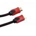 Кабель HDMI M - HDMI M, iLAN, чёрно-красный, 10 м