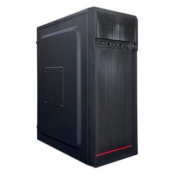 Корпус JM 034, mITX, mATX, ATX, USB2.0x2, 3,5"x2 2,5"x3, БП N-400W, 400W 230V 20+4P PATA+SATA+FDD FA