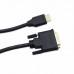 Кабель HDMI(M) - DVI(M) 1.5м, черный