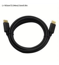 Кабель DisplayPort (m) - DisplayPort (m), v1.4, 1.8м, 4K, 144Hz, Black