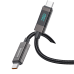 FONENG Cable XS05 1.2M Power Display Zinc Alloy Braided (100W) Type-C to Type-C