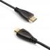 Кабель HDMI M - HDMI M Тонкий OD4.2  3м, v1.4, черный, (св.пак)