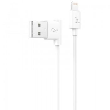 Кабель USB HOCO UPL11 iPhone, с боковым входом, белый