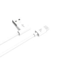Кабель USB HOCO UPM10 MicroUSB, с боковым входом, белый