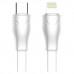 Интерфейсный кабель LDNIO LC131-I (Type-C - Lightning) white, 1м, 30W