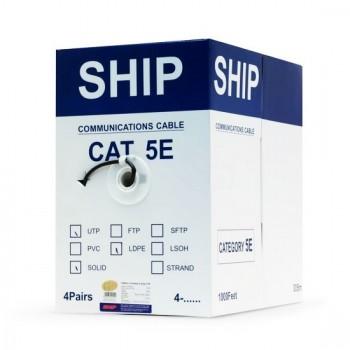 Кабель сетевой, SHIP, D106-VS, Cat.5e, UTP, 30В, 4x2x1/0.455мм, PE, 305 м/б (Влагостойкий, Для наруж
