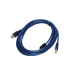Кабель USB AM - USB BM интерфейсный `iLAN`, голубой,  3м, (св.пак)