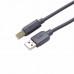 Кабель USB AM - USB BM интерфейсный "iLAN" Lux, медь, 1.5 м