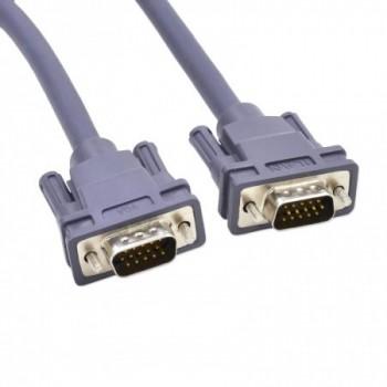 Кабель VGA M - VGA M Lux "iLAN" 5м, 3+6, OD8.0, 100%медь, не экранир, серый