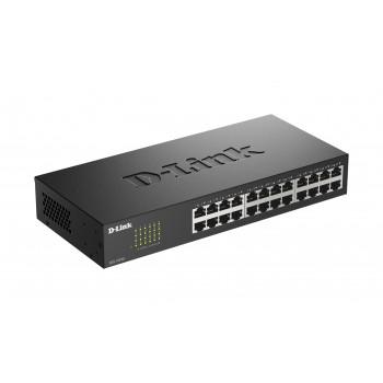 Коммутатор, D-Link, DES-1024D/H2A, Неуправляемый, 24 порта 10/100M RJ45, Корпус металл, 1U