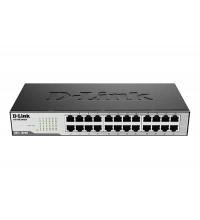 Коммутатор, D-Link, DES-1024D/G1A, 19-дюймовый стоечный, 24 порта 10/100M RJ45, Корпус мета