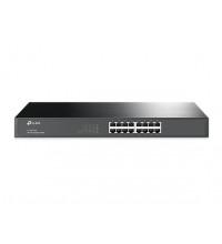 Коммутатор, TP-Link, TL-SG1016, 19-дюймовый стоечный, 16 портов 10/100/1000M RJ45, Корпус металл, 1U