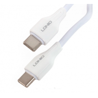 Интерфейсный кабель LDNIO LC121-C (Type-C - Type-C) white, 1м, 65W