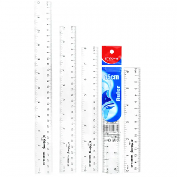 Линейка 25см Yalong (шт/800; 1/50/50) YL88131-25