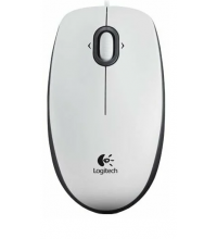 Мышь проводная Logitech M100 белый